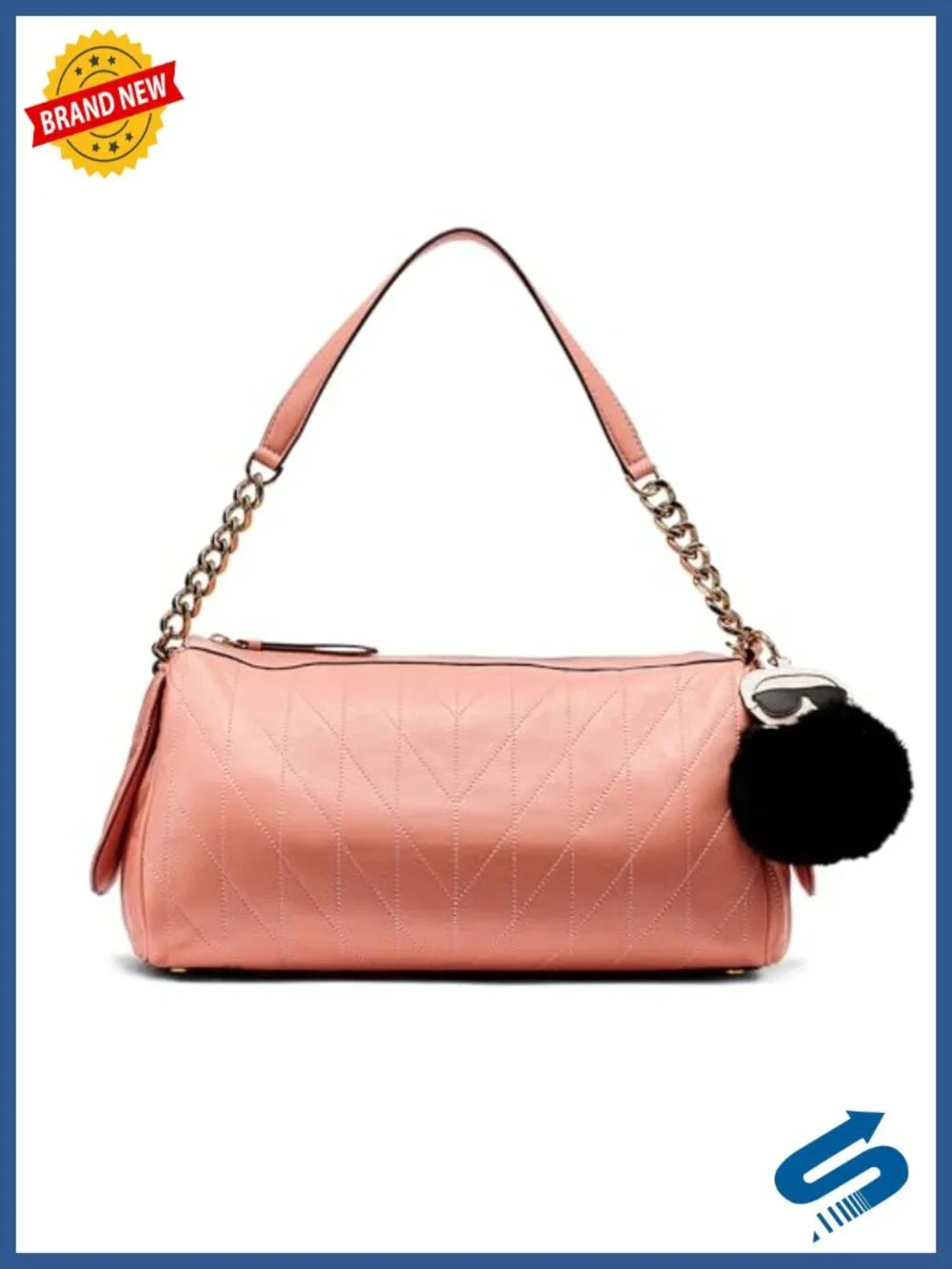 Lafayette Satchel - Leather, Zip Closure, Adjustable Strap